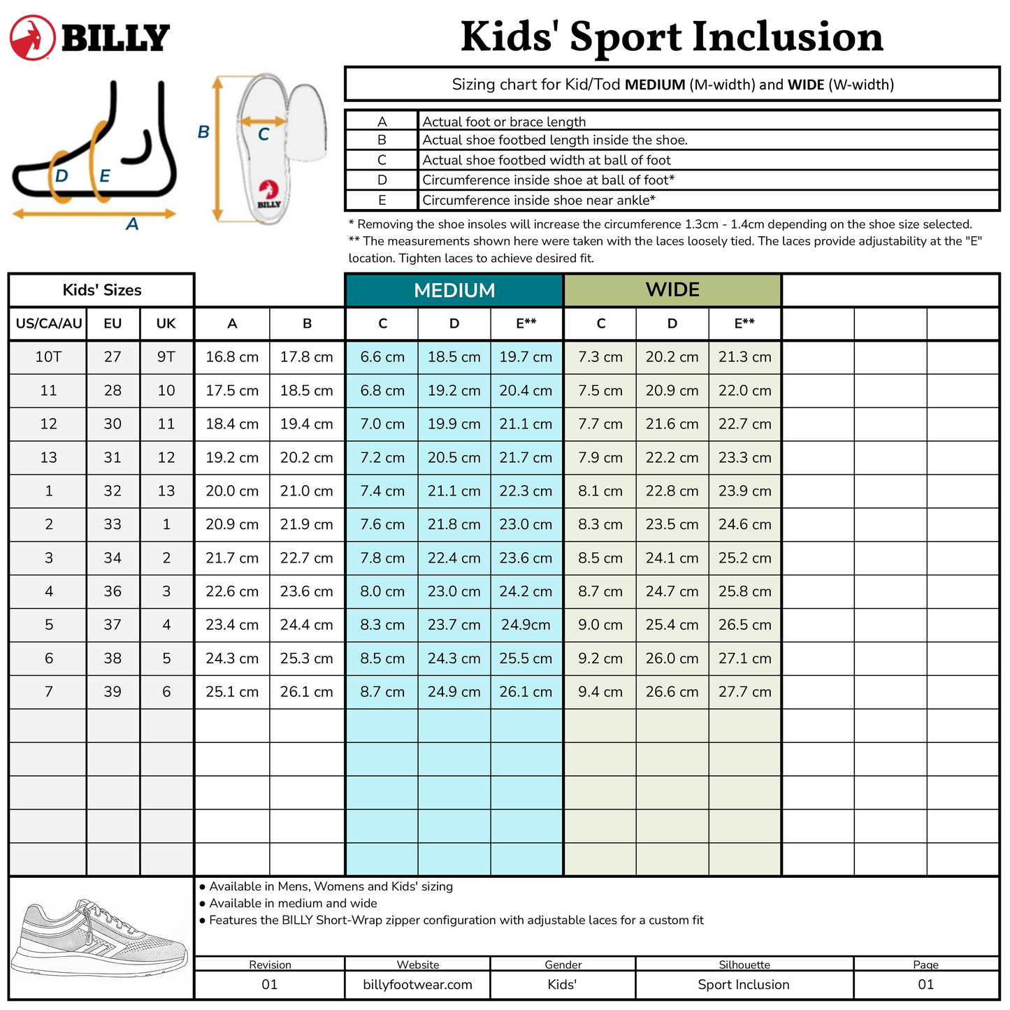 Gök Mavi BILLY Sport Inclusion