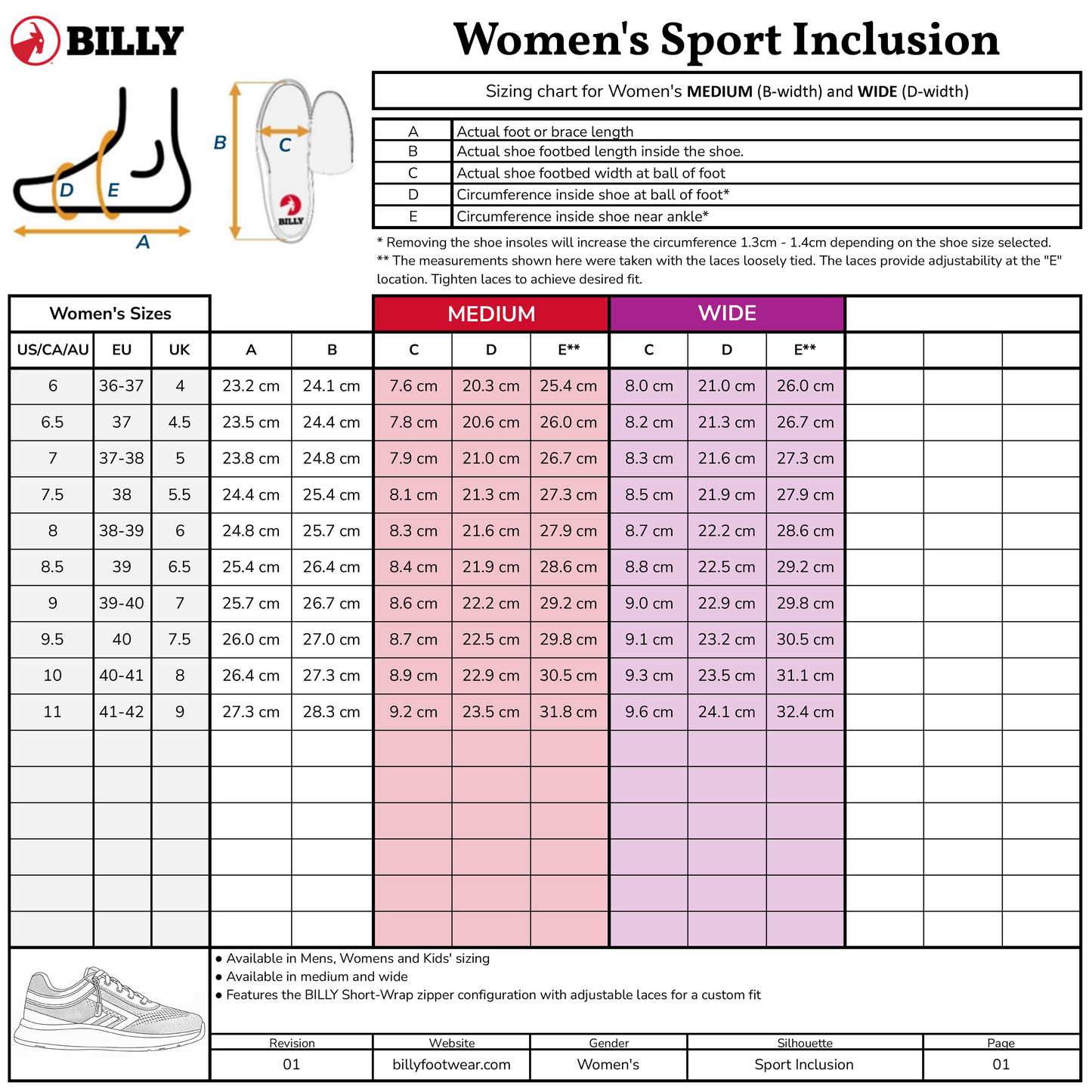 Kadın Pembe Mermer BILLY Sport Inclusion