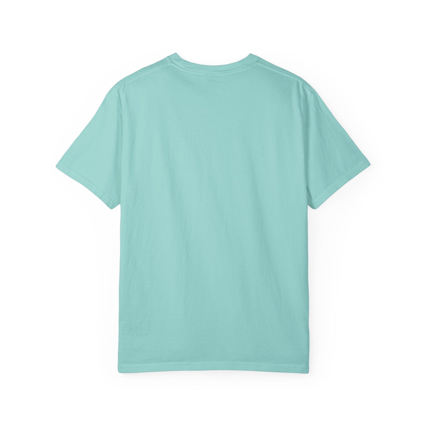 BILLY Unisex Garment-Dyed Tişört (Siyah/Kırmızı Vertical Logo)