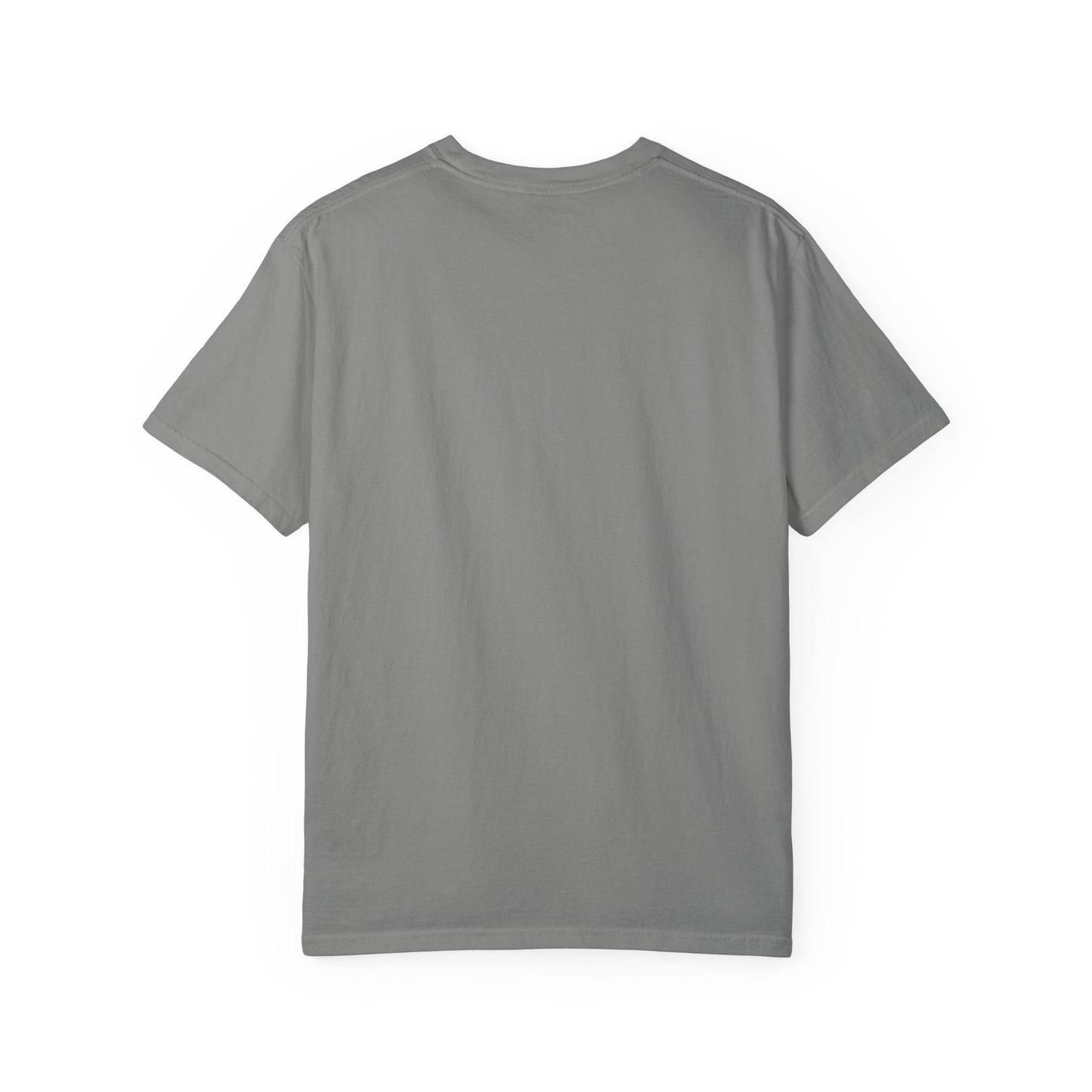 BILLY Unisex Garment-Dyed Tişört (Siyah/Kırmızı Vertical Logo)