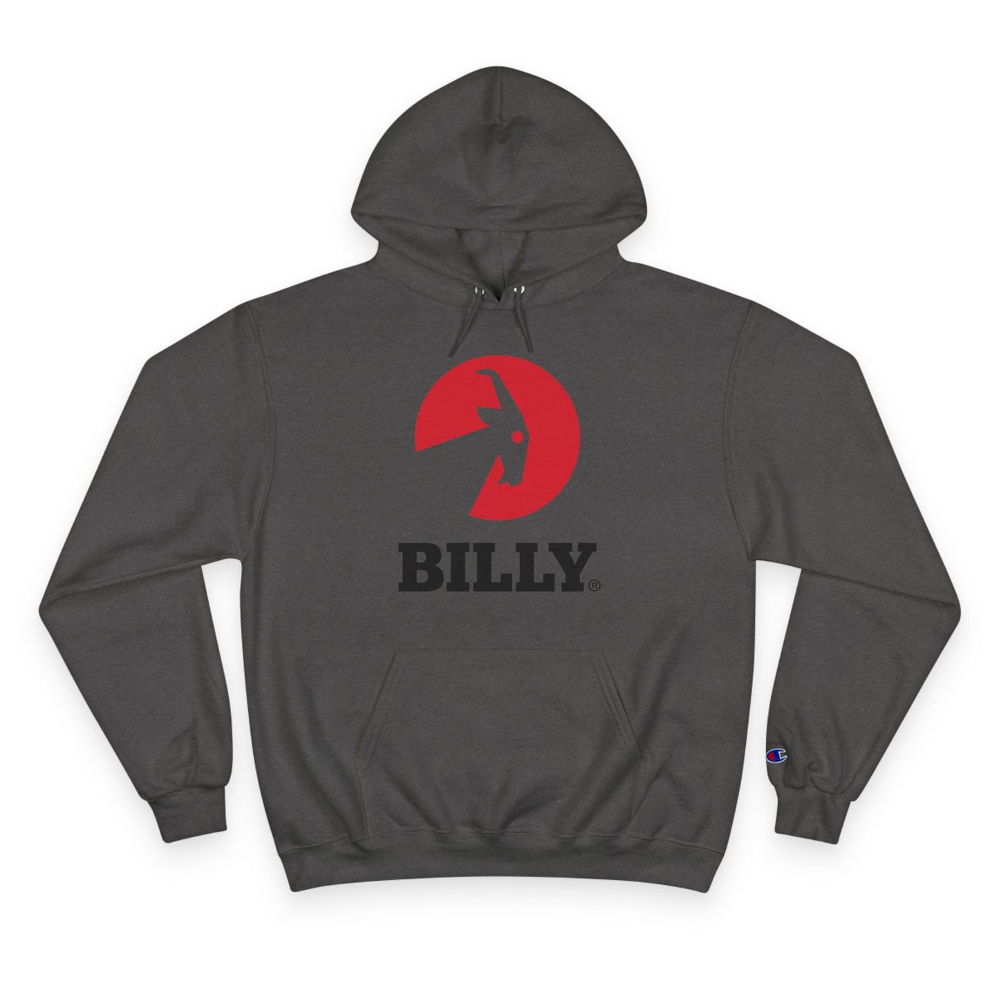 BILLY Core Adult Unisex Kapüşonlu (Kırmızı/Siyah Vertical Logo)