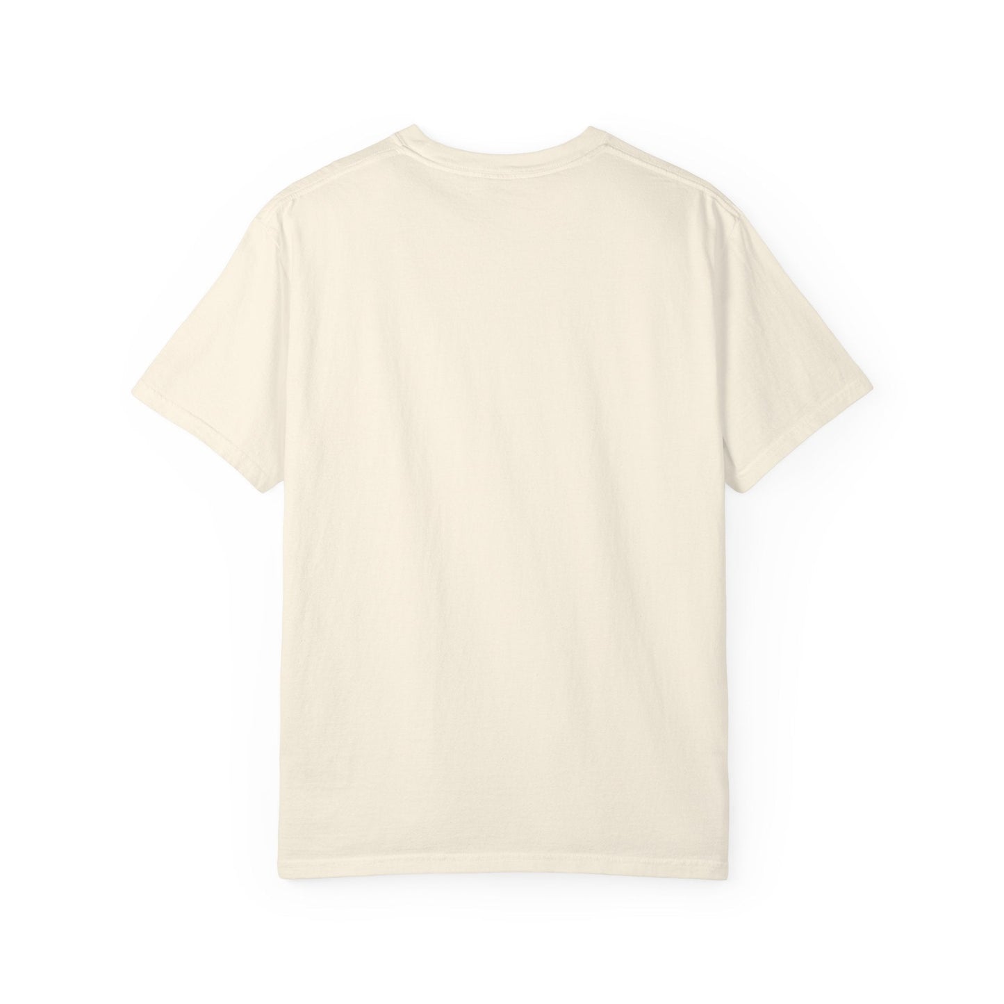 BILLY Unisex Garment-Dyed Tişört (Siyah/Kırmızı Vertical Logo)