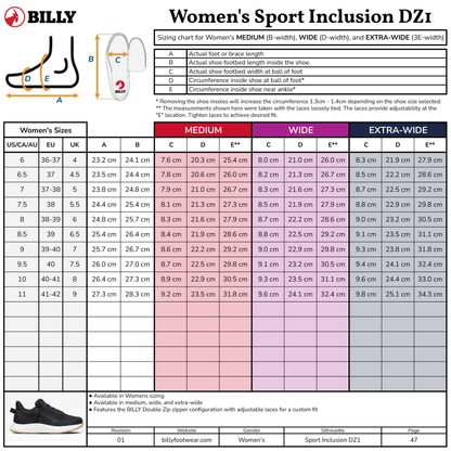 Kadın Mauve/Beyaz/Plum BILLY Sport Inclusion DZ1